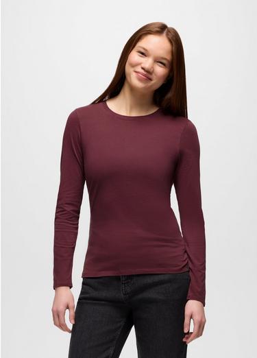 Everyday Long Sleeve Tee, Color: Deep Vino, image 9