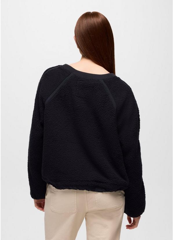 Encinitas Fleece Crew, Color: Black, image 2