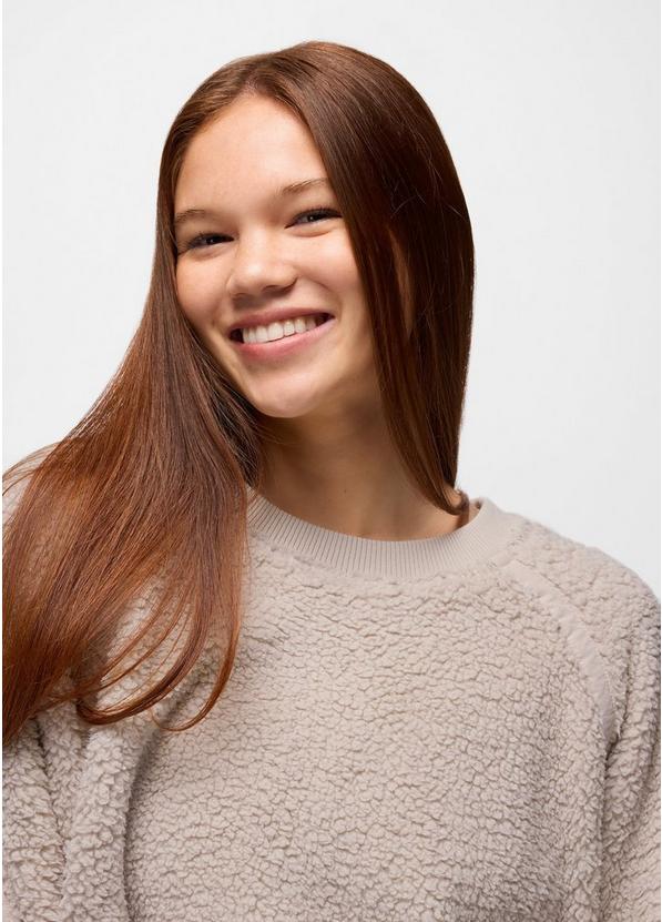 Encinitas Fleece Crew, Color: Almond, image 4