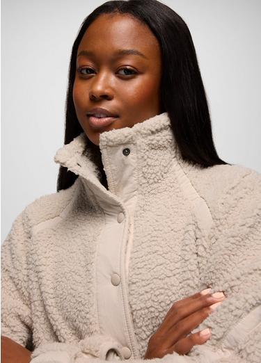 Encinitas Fleece Jacket, Color: Almond, image 3