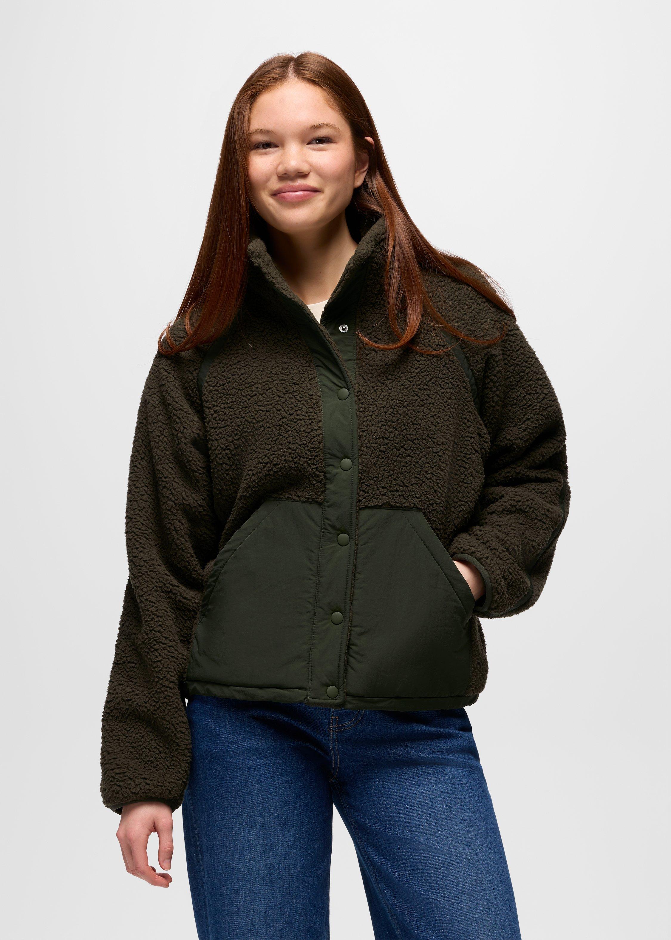 Womens prAna Encinitas Fleece Jacket - Nori