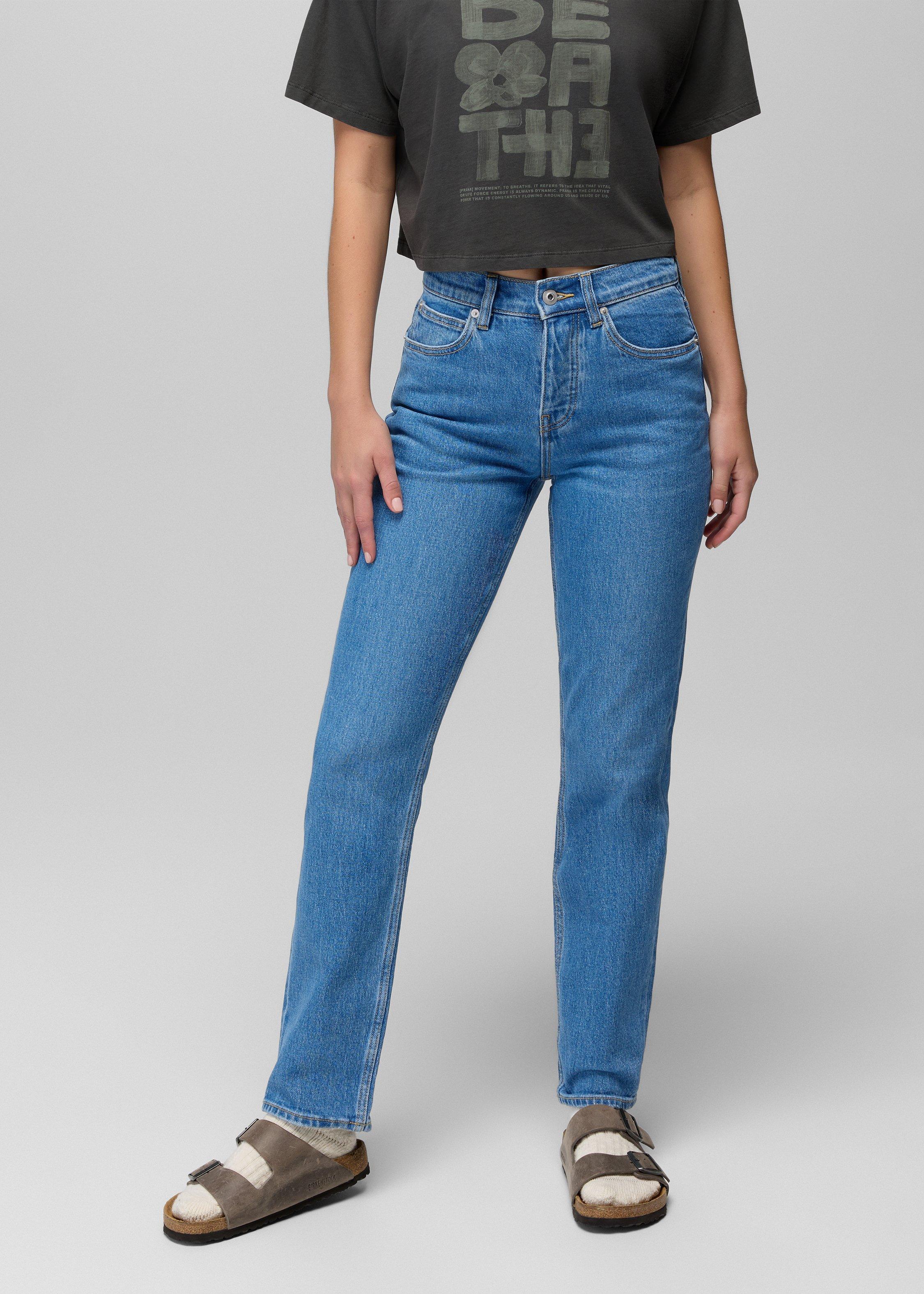 Womens prAna Carlsbad 760 Straight Leg Jean - Sea Salt