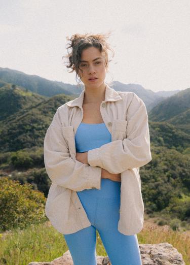 Annie's Canyon Cord Shacket, Color: Almond, image 2