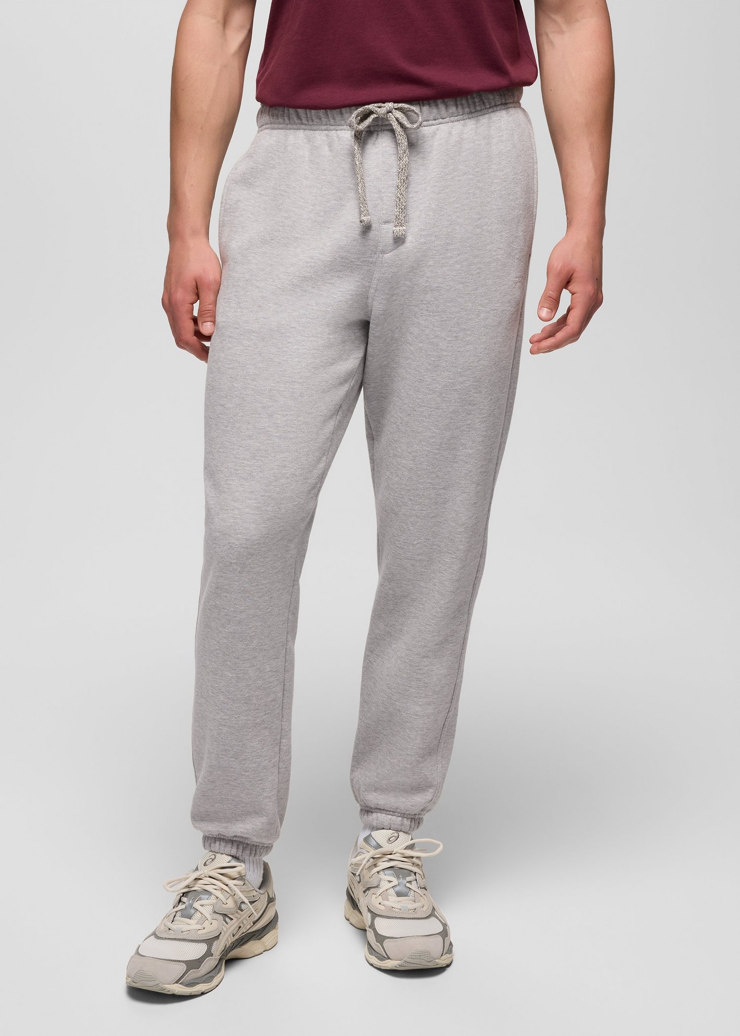Mens prAna Fleece Sweatpant - Heather Grey