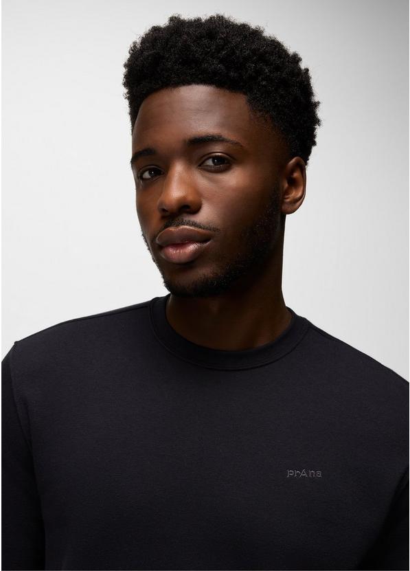 prAna Fleece Crew Sweatshirt, Color: Black, image 3