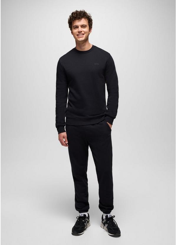 prAna Fleece Crew Sweatshirt, Color: Black, image 5