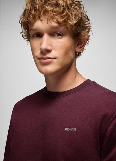 prAna Fleece Crew Sweatshirt, Color: Deep Vino, image 3