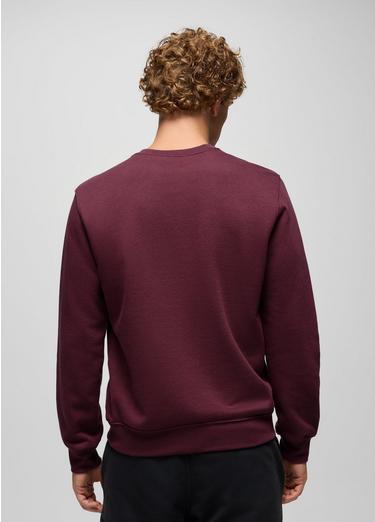 prAna Fleece Crew Sweatshirt, Color: Deep Vino, image 2