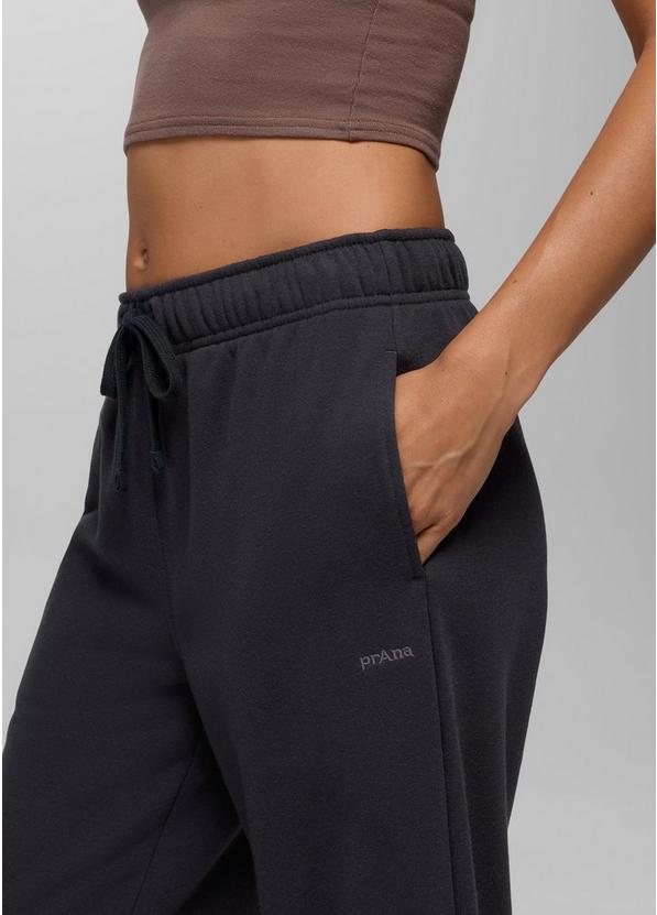 prAna Fleece Sweatpant, Color: Black, image 3