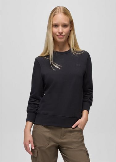 prAna Fleece Crew Sweatshirt, Color: Black, image 7