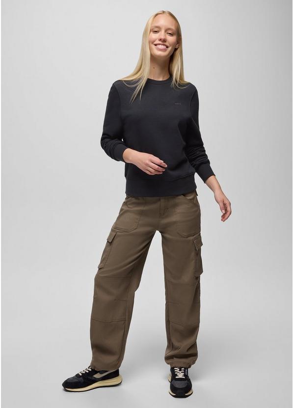 prAna Fleece Crew Sweatshirt, Color: Black, image 4