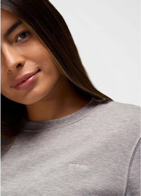 prAna Fleece Crew Sweatshirt, Color: Heather Grey, image 6