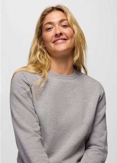 prAna Fleece Crew Sweatshirt, Color: Heather Grey, image 3