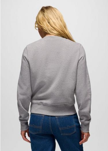 prAna Fleece Crew Sweatshirt, Color: Heather Grey, image 4