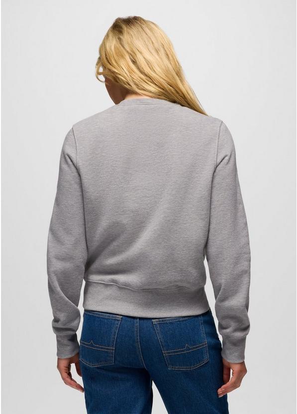prAna Fleece Crew Sweatshirt, Color: Heather Grey, image 2