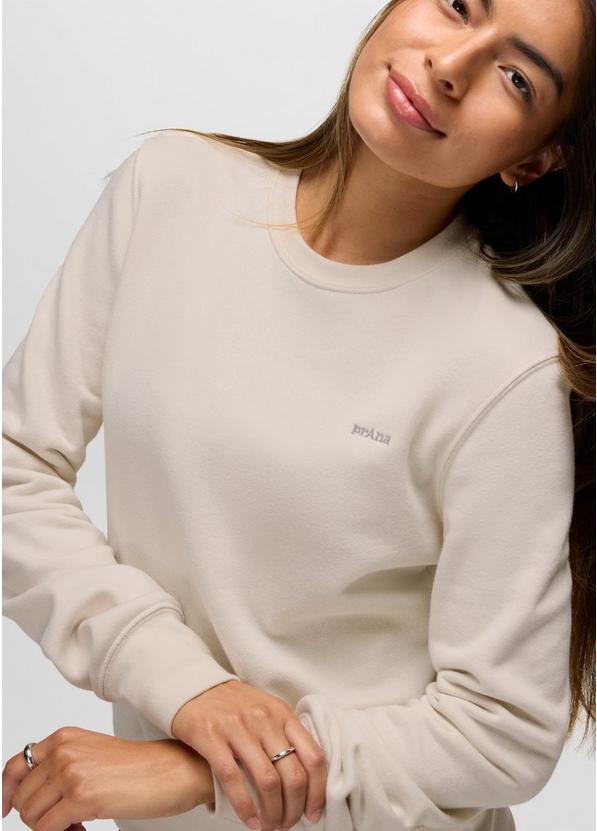 prAna Fleece Crew Sweatshirt, Color: Canvas, image 6