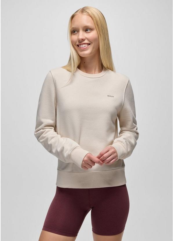 prAna Fleece Crew Sweatshirt, Color: Canvas, image 7