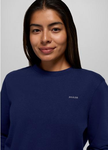 prAna Fleece Crew Sweatshirt, Color: Capulet Blue, image 3