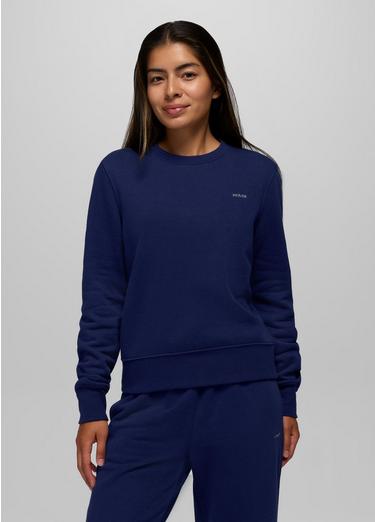 prAna Fleece Crew Sweatshirt, Color: Capulet Blue, image 1
