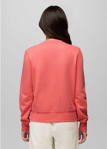 prAna Fleece Crew Sweatshirt, Color: Guava, image 10