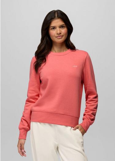 prAna Fleece Crew Sweatshirt, Color: Guava, image 9