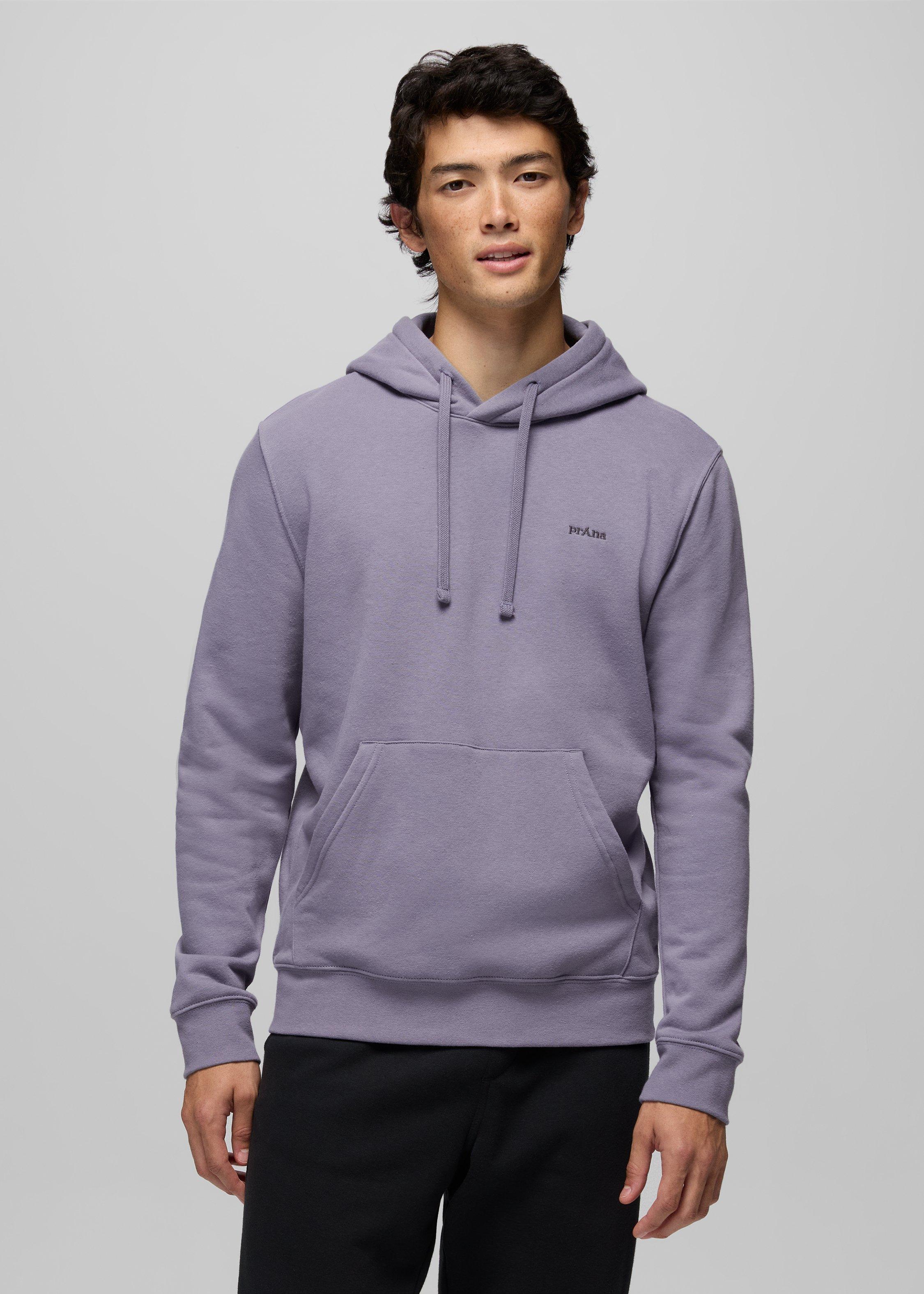 Mens prAna Fleece Hoodie - Taro