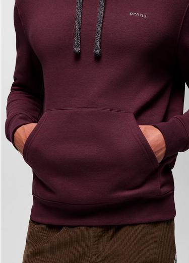 prAna Fleece Hoodie, Color: Deep Vino, image 8