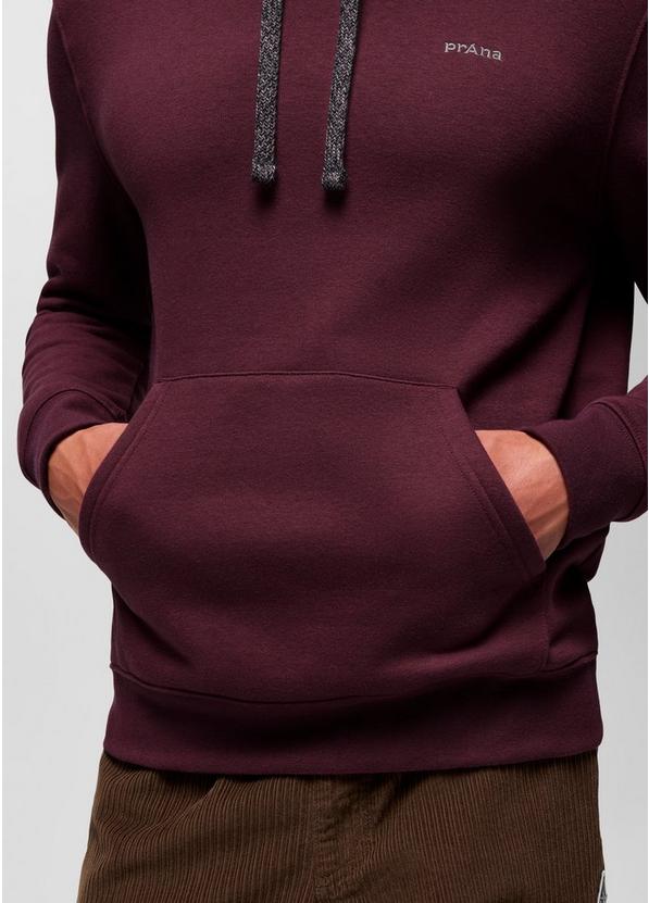 prAna Fleece Hoodie, Color: Deep Vino, image 4