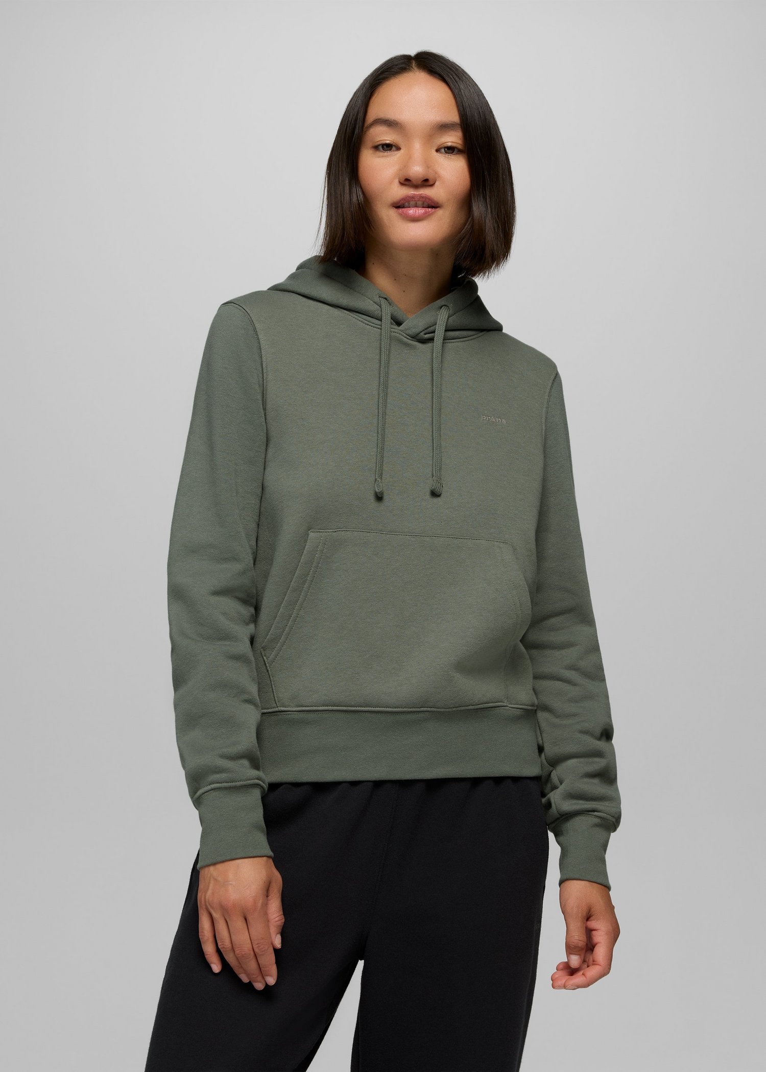 Womens prAna Fleece Hoodie - Thyme