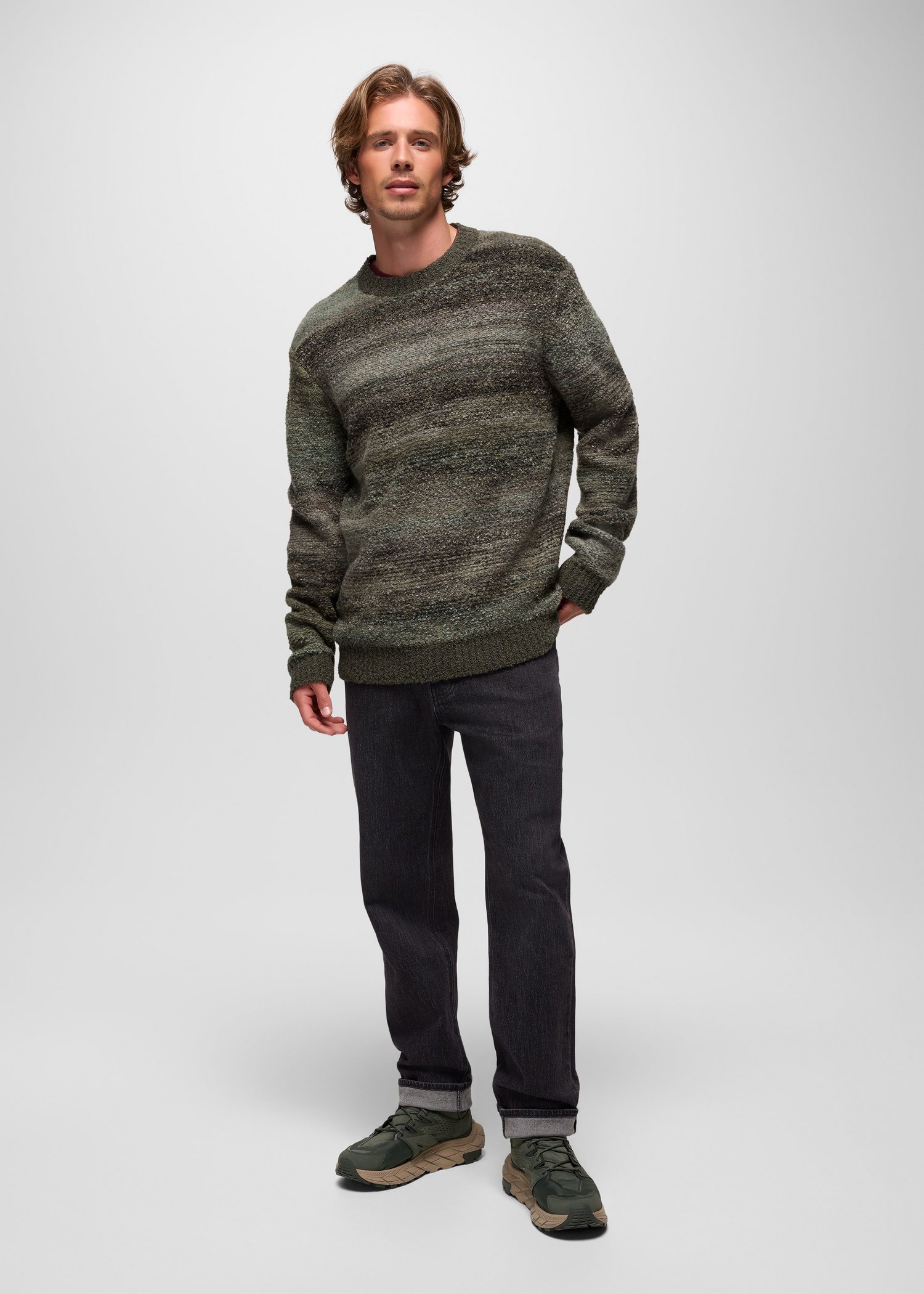 Mens prAna Carlsbad 760 Standard Jean - Black Sand