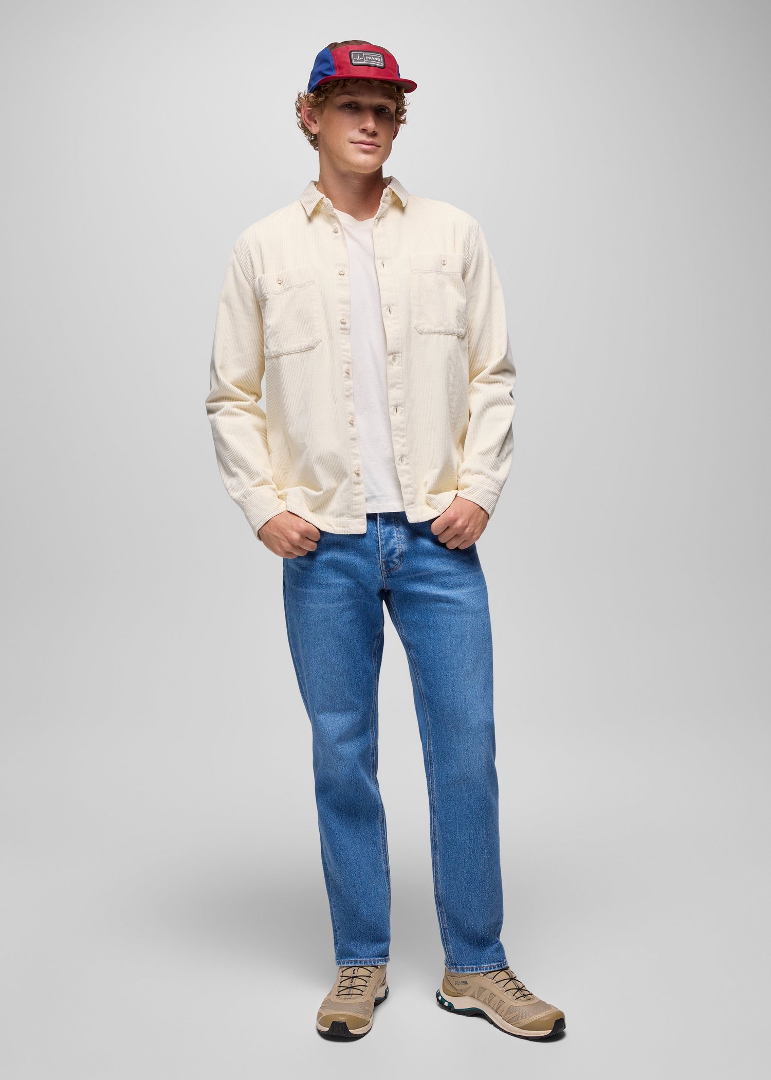 Mens prAna Carlsbad 760 Standard Jean - Sea Salt