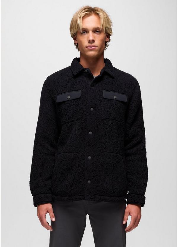 Encinitas Fleece Shacket, Color: Black, image 1