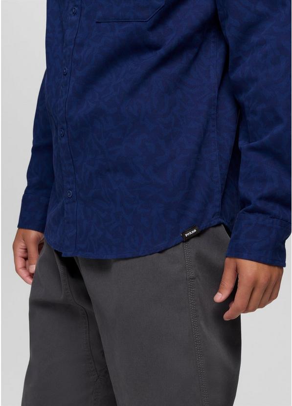 Arbored Long Sleeve Shirt, Color: Capulet Blue Freestyle, image 4