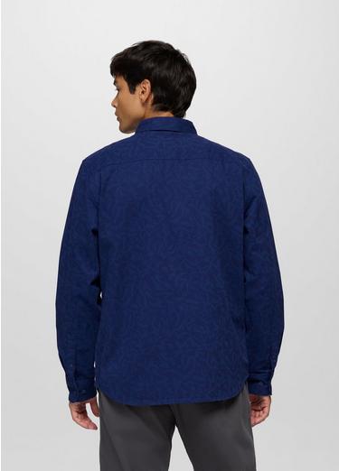 Arbored Long Sleeve Shirt, Color: Capulet Blue Freestyle, image 18