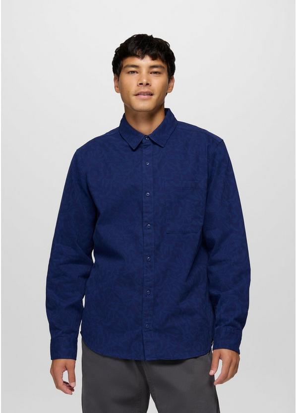 Arbored Long Sleeve Shirt, Color: Capulet Blue Freestyle, image 1