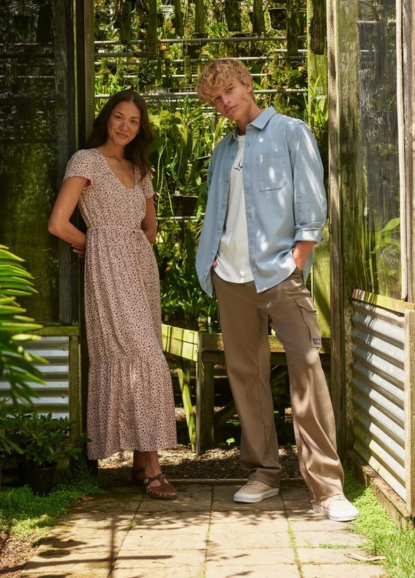 Arbored Long Sleeve Shirt, Color: Glacier Skies, image 7