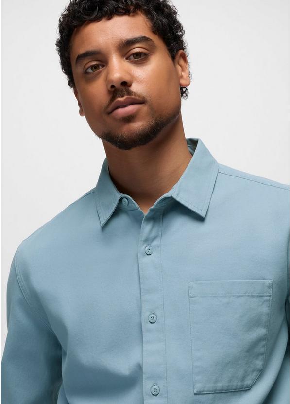 Arbored Long Sleeve Shirt, Color: Glacier Skies, image 3