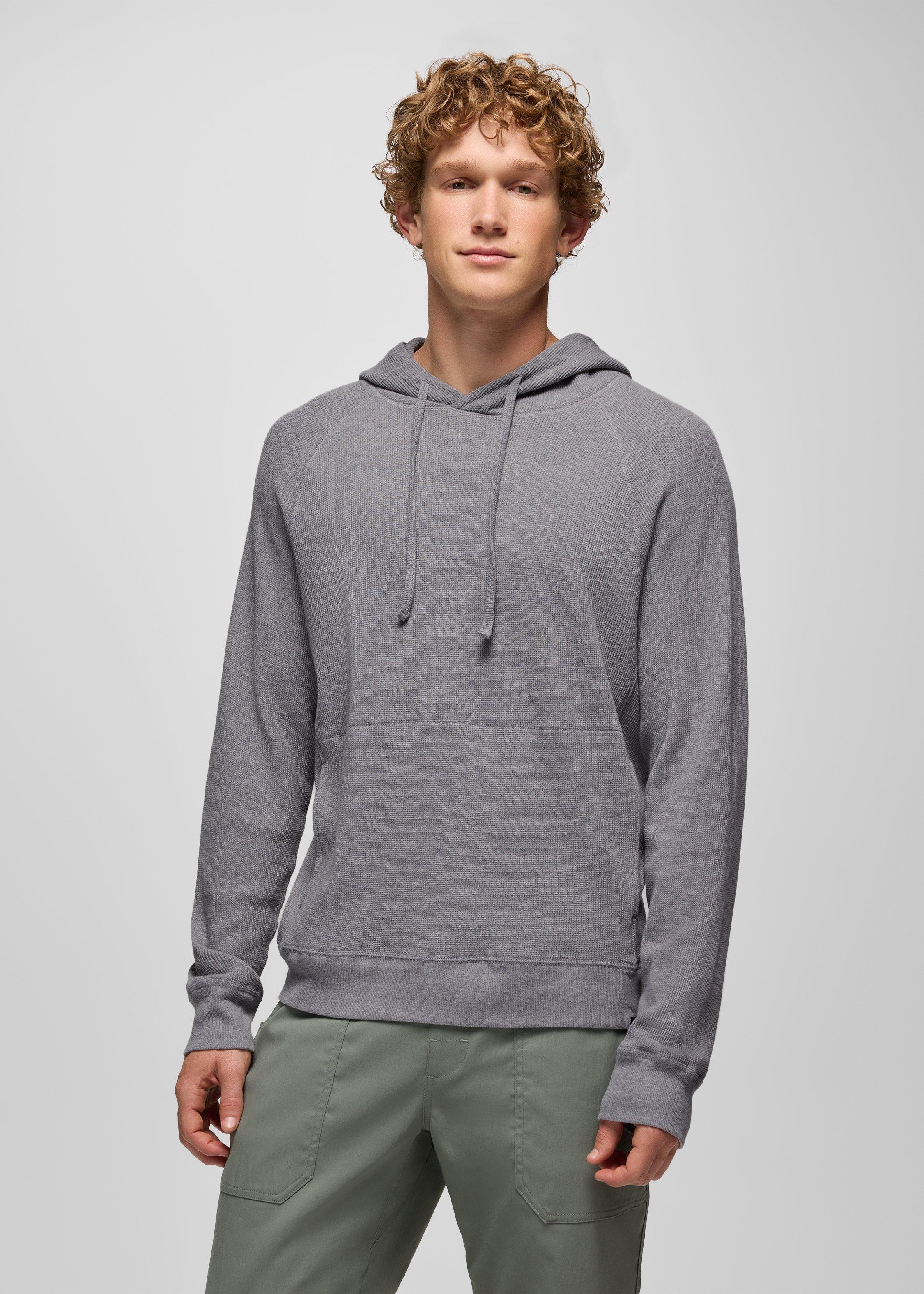 Mens prAna Touchstone Hoodie - Heather Grey