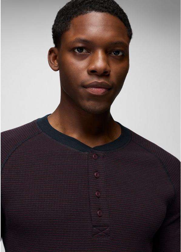 Touchstone Henley, Color: Cacao Stripe, image 3