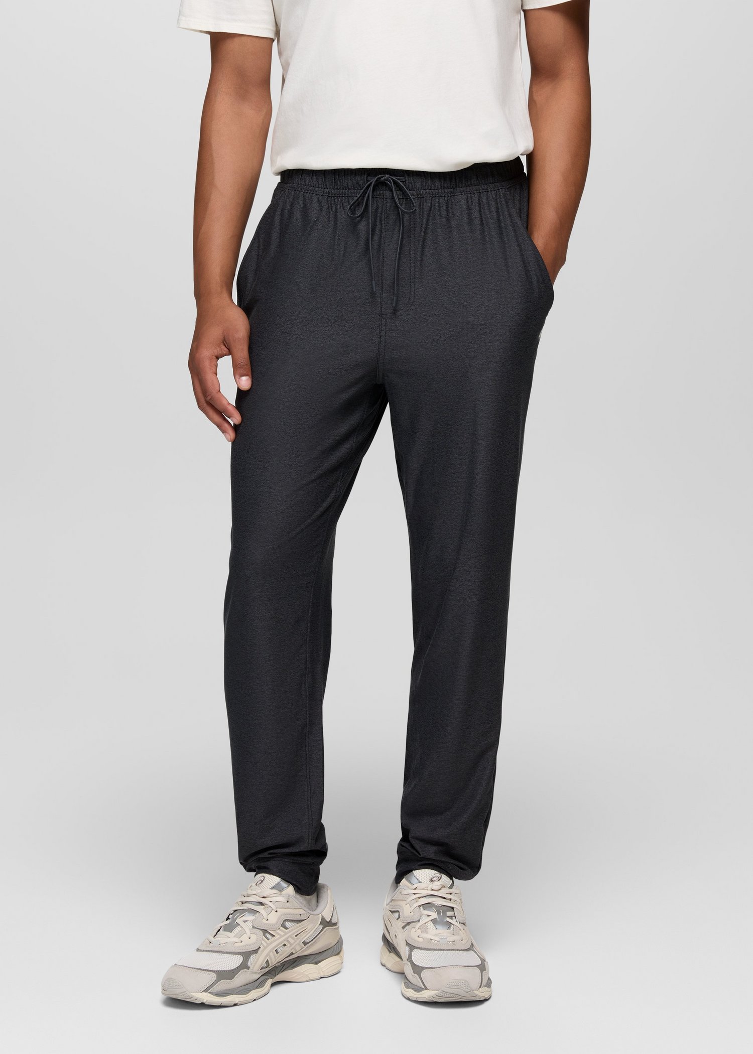 Mens prAna Altitude Tracker Light Jogger - Black Heather