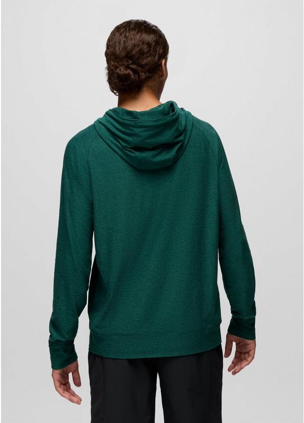 Altitude Tracker Light Hoodie, Color: Root Green Heather, image 2