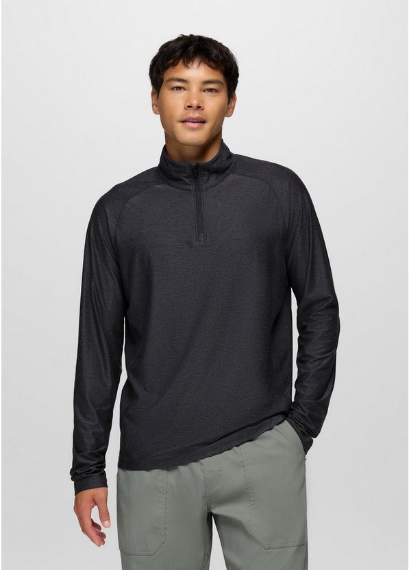 Altitude Tracker Light 1/4 Zip, Color: Black Heather, image 1