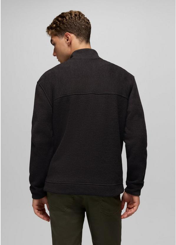 Two Harbors 1/4 Zip Sweater, Color: Black Heather, image 2