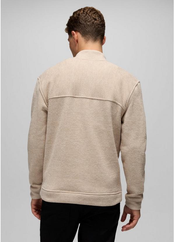 Two Harbors 1/4 Zip Sweater, Color: Oatmeal Heather, image 2