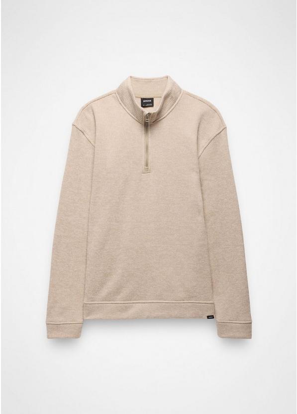 Two Harbors 1/4 Zip Sweater, Color: Oatmeal Heather, image 6