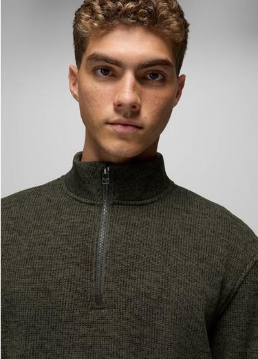 Two Harbors 1/4 Zip Sweater, Color: Spruce Heather, image 11