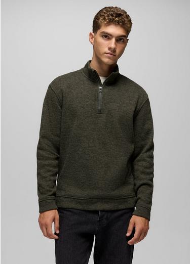 Two Harbors 1/4 Zip Sweater, Color: Spruce Heather, image 9