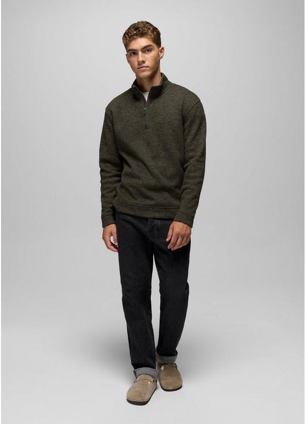 Two Harbors 1/4 Zip Sweater, Color: Spruce Heather, image 5
