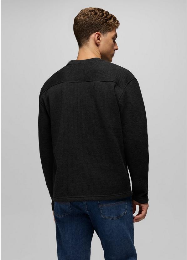 Two Harbors Sweater Crew, Color: Black Heather, image 2