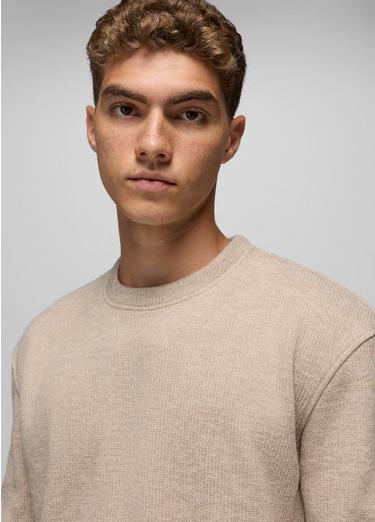 Two Harbors Sweater Crew, Color: Oatmeal Heather, image 3